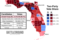 Florida's 2024 presidential election results map